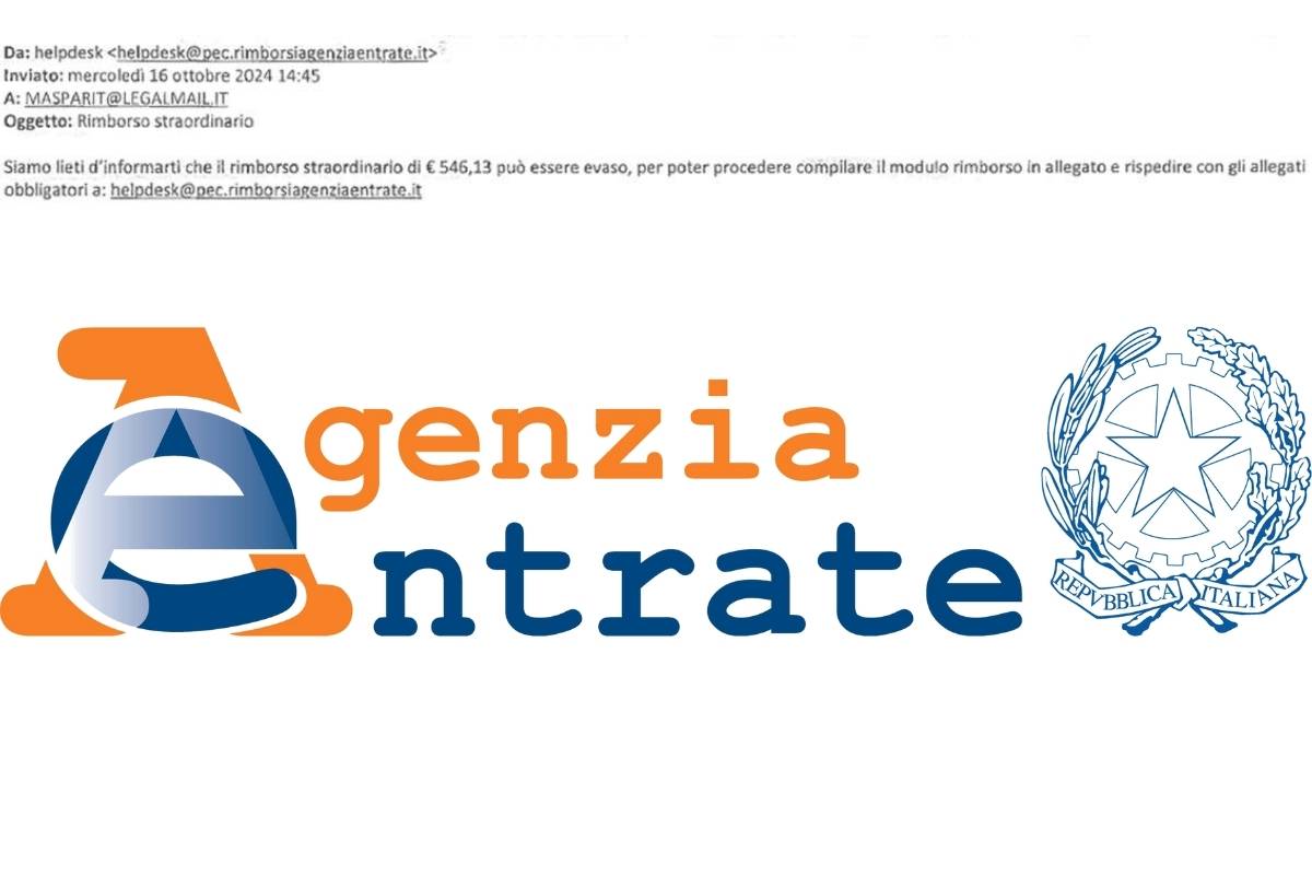 Agenzia Entrate email avviso