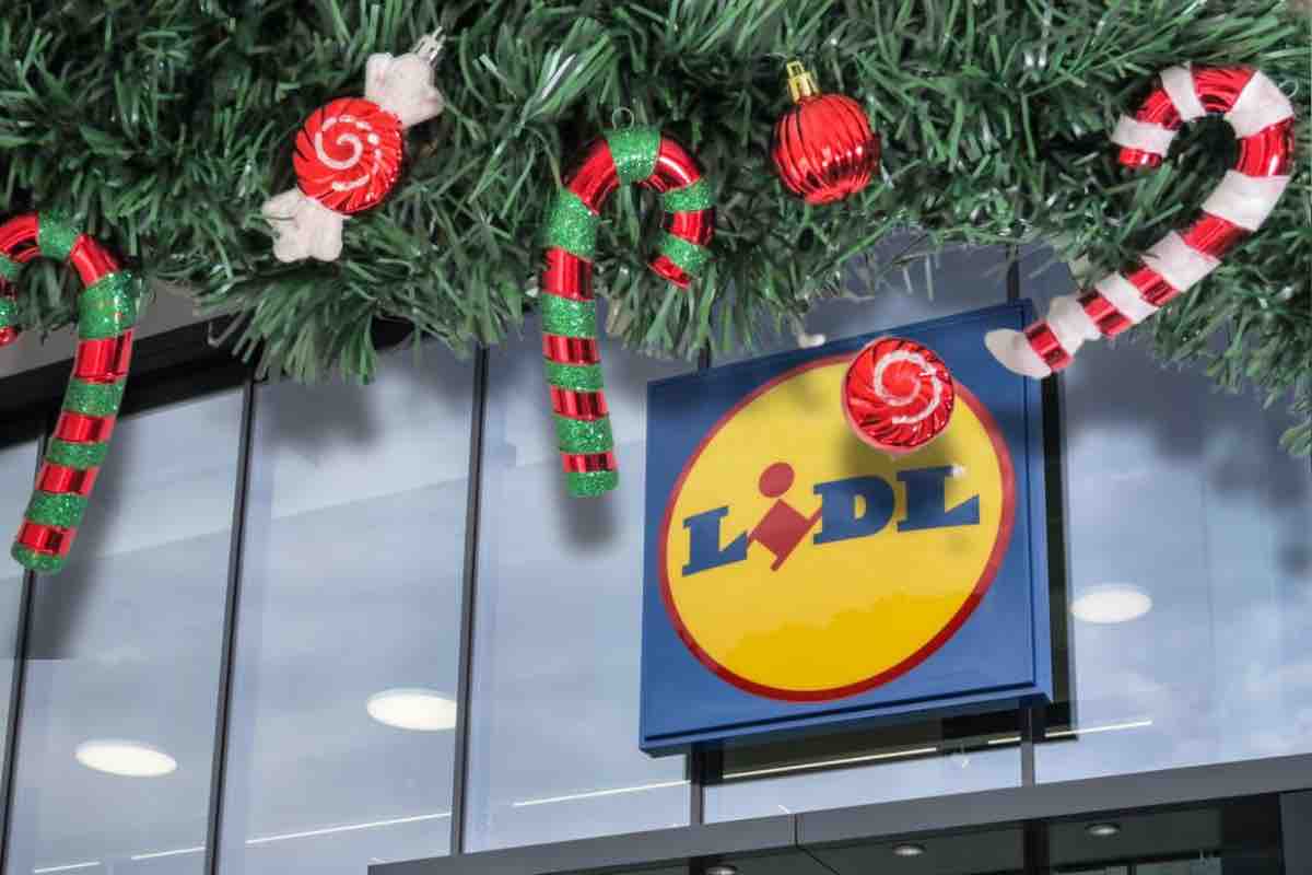 Lidl punto vendita e decorazioni natalizie 