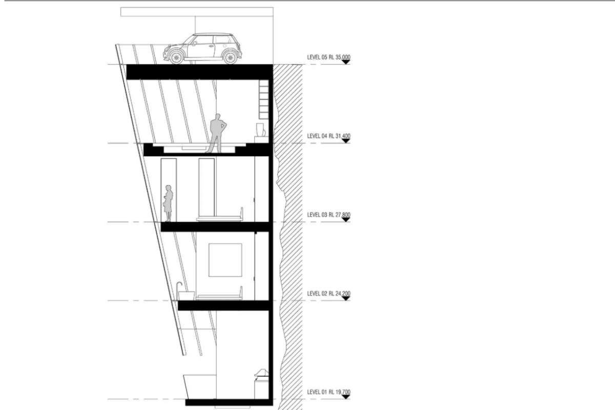 Cliff House progetto 