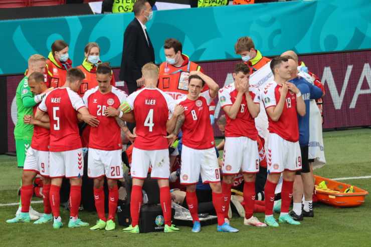 Eriksen svenuto in campo