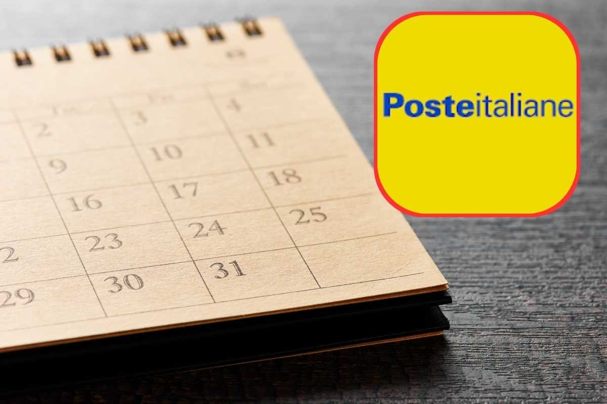 calendario e poste italiane