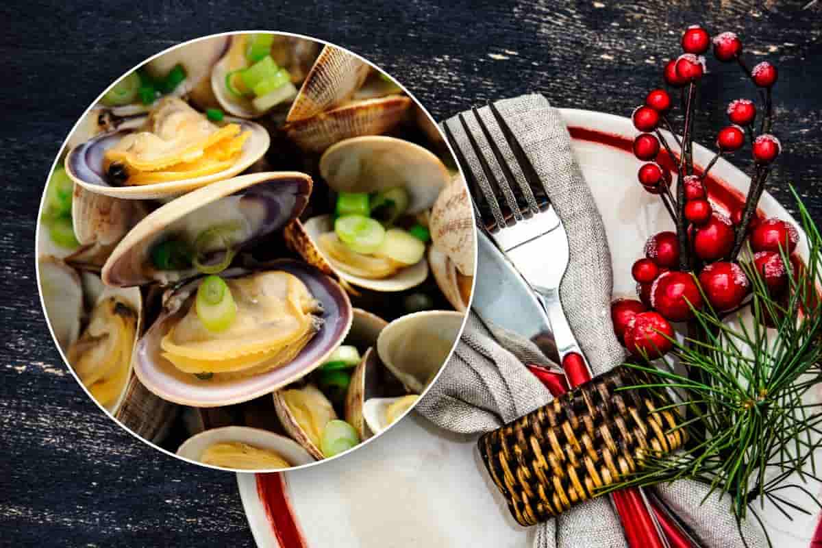 Vongole, tavola Natale